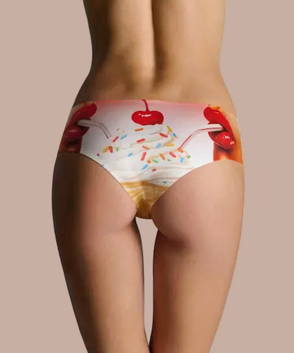Maison Close – Comic Strip Hipster Panty Ice Cream Pink