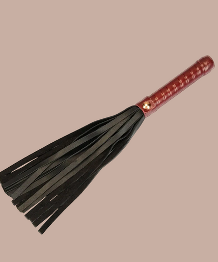 Liebe Seele Leder Mini-Flogger – Weinrot