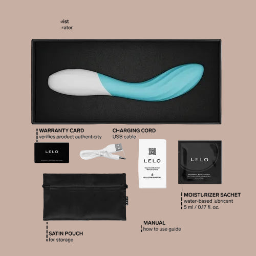 LELO – MONA Twist G-Spot Vibrator – Aqua - by Pleasurements