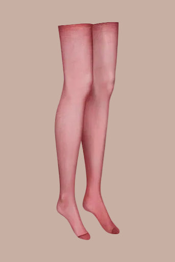 Maison Close – Cut and Curled Stockings 20D Red