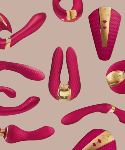 Shunga – Display of 6 Fuchsia Intimate Massagers
