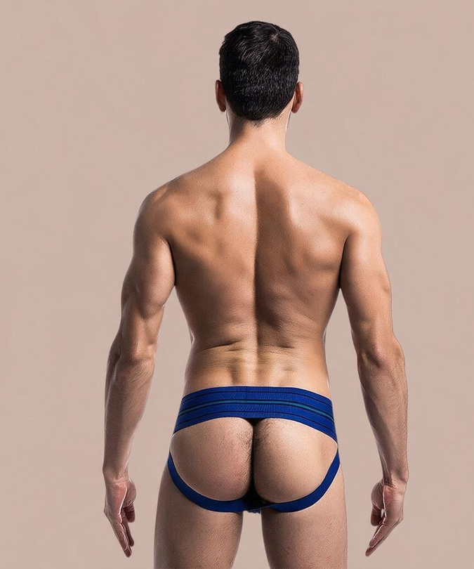 Mob – Klassischer Blauer Tanga Größe S
