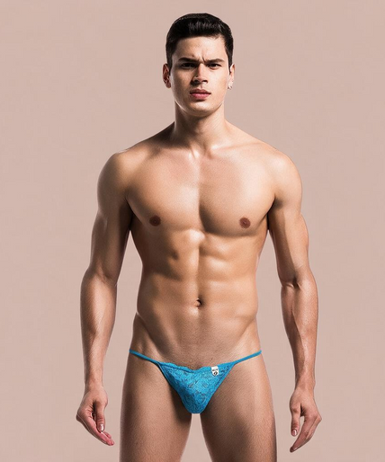 Mob – Aqua Spitzenstring Größe L/xl