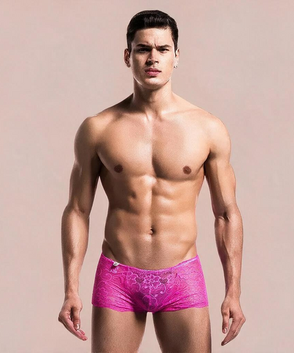 Mob – Pinker Spitzenboxer Größe S/m