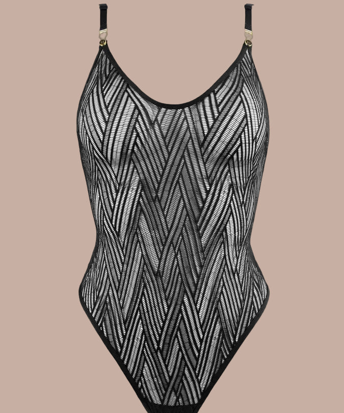Atelier Amour – Clair Obscur Bodysuit Black