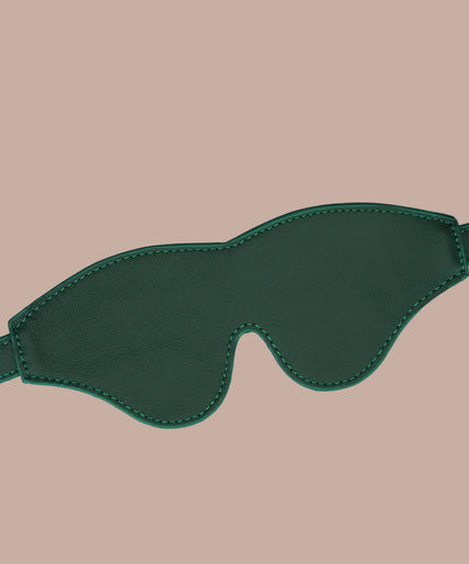 Liebe Seele Cow Leather Blindfold – Mossy Chic Green