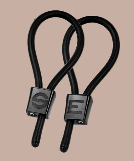 ElectraStim – Prestige Electra Loops Verstelbare Penisringen Zwart