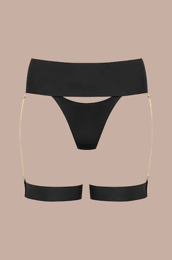 Maison Close – Tapage Nocturne Offener Strumpfhalter-Body Schwarz