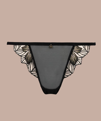 Atelier Amour – Fleur Défendue Slip Schwarz