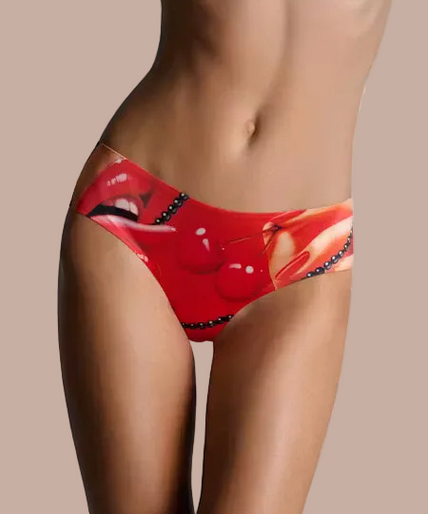 Maison Close – Comic Strip Hipster Panty Cherry Red