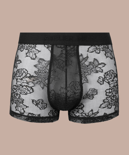 Atelier Amour – Herrenboxer Spitze Schwarz