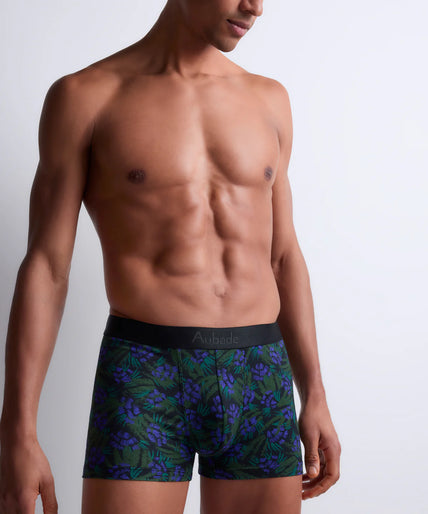 Aubade – Herrenboxer Zweierpack Floral & Lila - 60% Rabatt!