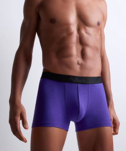 Aubade – Herrenboxer Zweierpack Floral & Lila - 60% Rabatt!