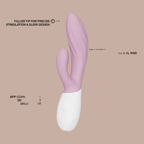 LELO – INA Twist Rabbit Vibrator – Soft Pink - by Pleasurements