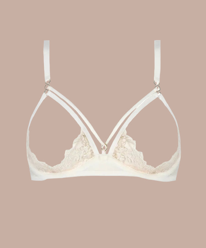Atelier Amour Après Minuit Open Bra in - Ivory - Pleasurements