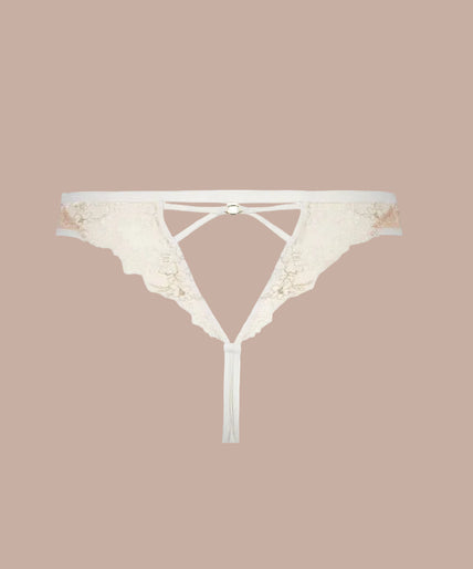 Atelier Amour Après Minuit Tanga - Ivory - Pleasurements