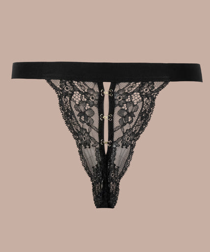 Atelier Amour Evasion Sensuelle Tanga - Black - Pleasurements