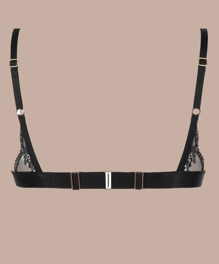 Atelier Amour Evasion Sensuelle Unwired Triangle Bra - Black - Pleasurements