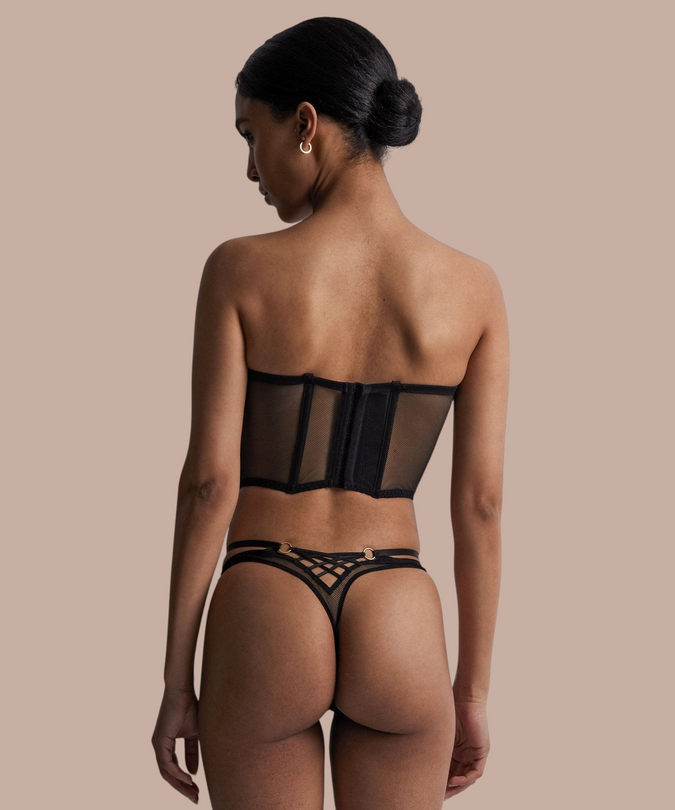 Aubade L'Indomptable Tanga Black - Pleasurements