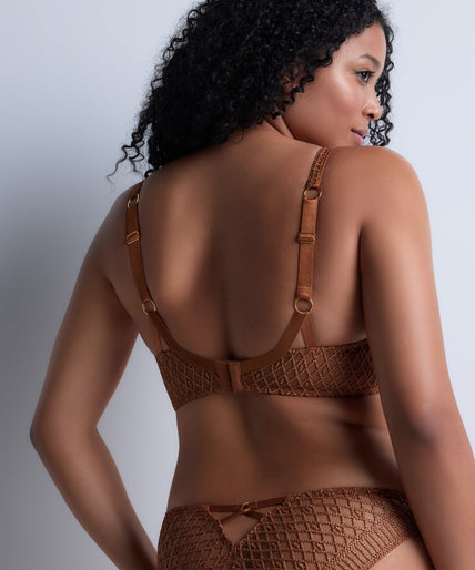 Aubade Stardust Dream Moulded Push Up Bra in Amber Gold - Pleasurements