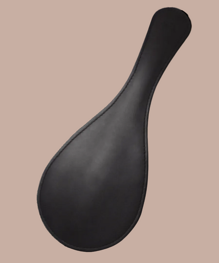 Coco de Mer Black Leather Round Paddle - Pleasurements