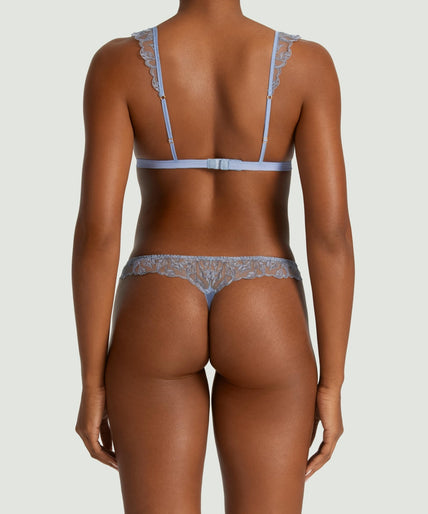 Coco de Mer Elandra Triangle Bra in soft powder blue - Pleasurements
