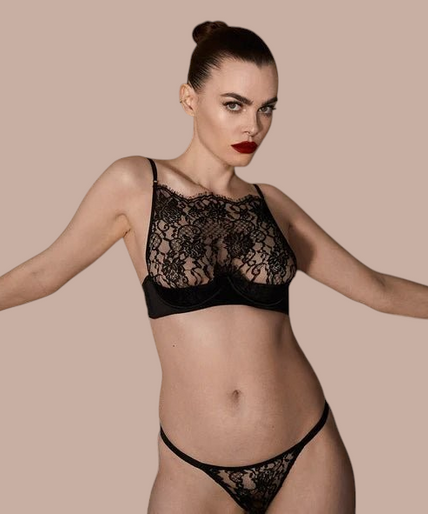Coco de Mer Hera High Neck Balconette Bra - Pleasurements