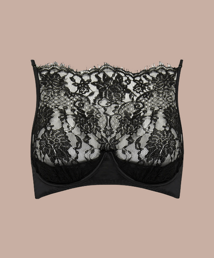 Coco de Mer Hera High Neck Balconette Bra - Pleasurements