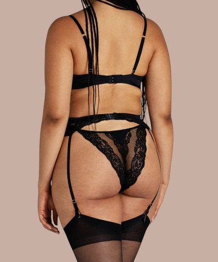 Coco de Mer Seraphine Suspender Belt - Pleasurements