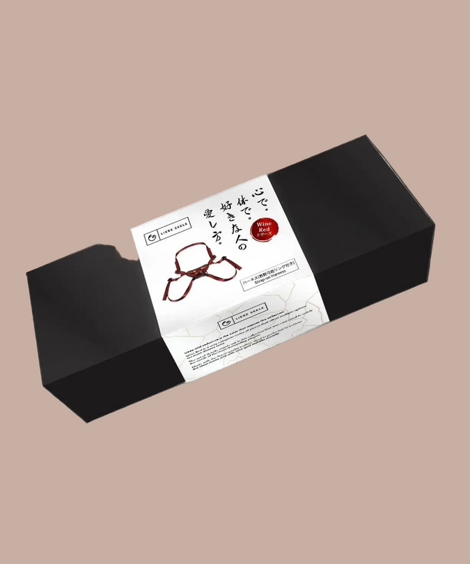 Liebe Seele Universelles Leder Strap-On Geschirr – Weinrot