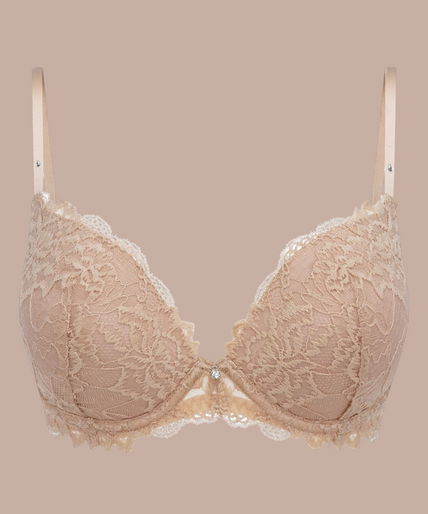Heavenly Push - Up Bra Beige - Pleasurements
