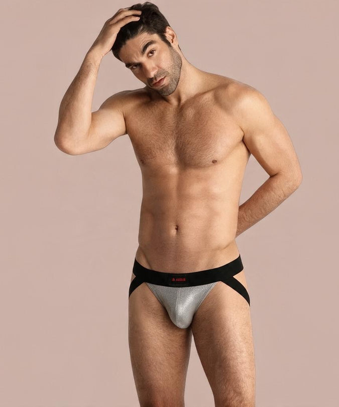 Burn – 001 Jock Glänzend Beige / Schwarz S