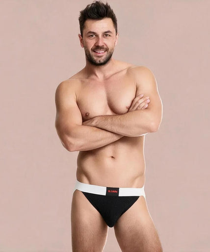 Burn – 004 Jock Glänzend Schwarz / Weiß S