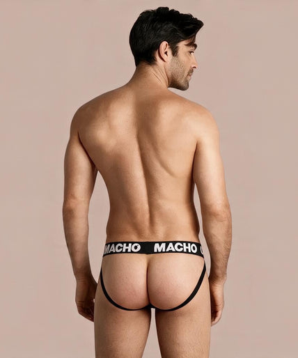 Macho – Mx25nc Jock Schwarzes Leder S