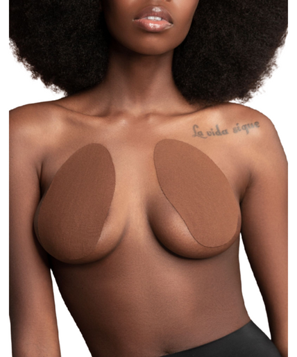 Bye – BH – Brustverstärker + 3 Paar Satin Braun Cup F/h