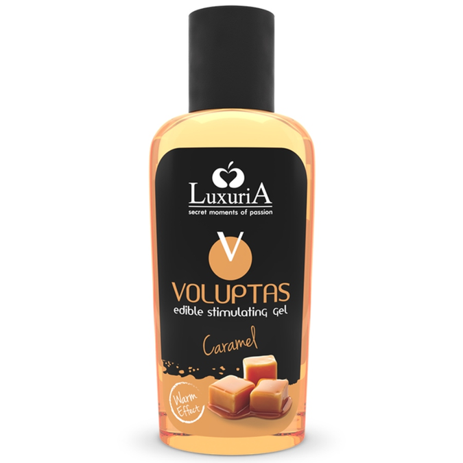Intimateline Luxuria – Voluptas Eetbare Massagegel met Verwarmend Effect – Karamel 100 ml