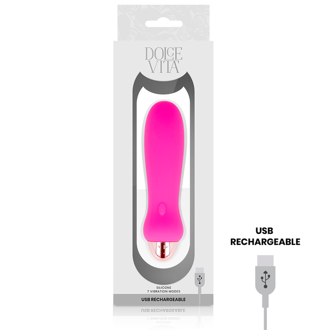 Pleasurements – Dolce Vita – Wiederaufladbarer Vibrator Five Pink mit 7 Geschwindigkeiten