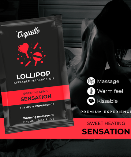 Coquette Chic Desire – Pocket Lollipop Kissable Massage Oil Heating Sensation 10 Ml