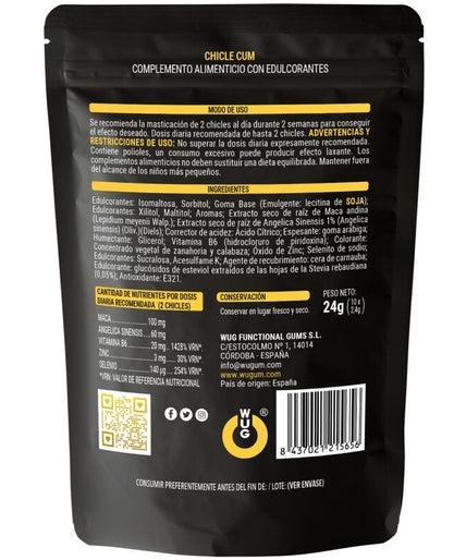 Wug Sex Sense – Cum Ejaculation Increase Gum & Semen Banana Flavor 10 Units