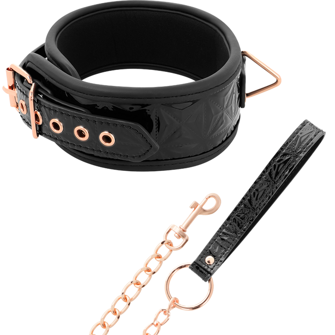 Begme – Black Edition Core Veganes Lederhalsband mit Neoprenfutter