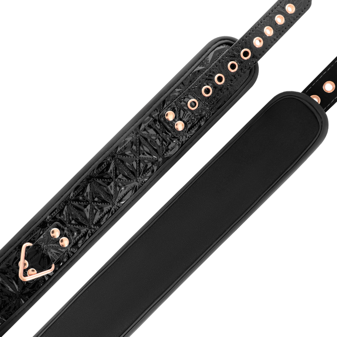 Begme – Black Edition Core Veganes Lederhalsband mit Neoprenfutter