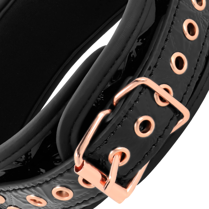Begme – Black Edition Core Veganes Lederhalsband mit Neoprenfutter
