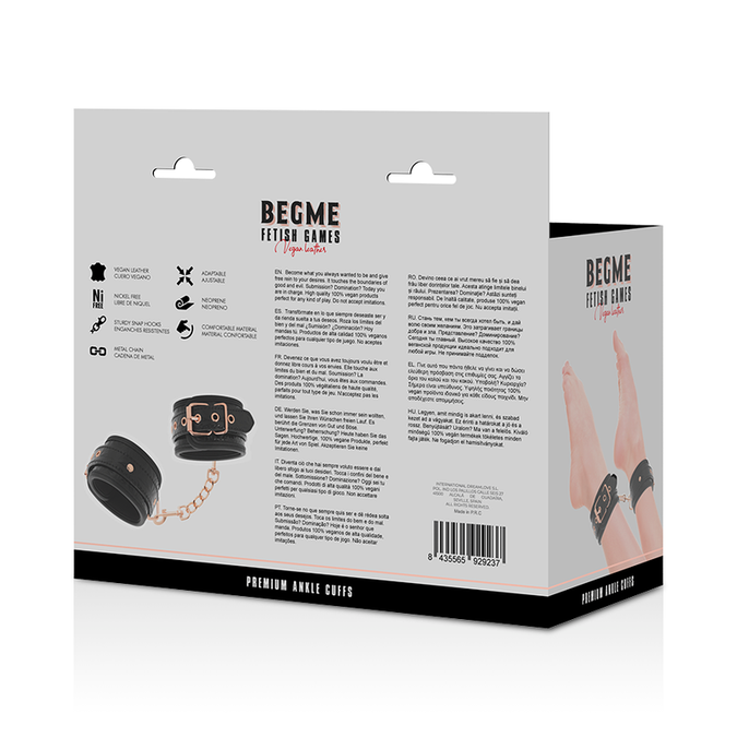 Begme – Black Edition Core Ankle Cuffs With Neoprene Lining