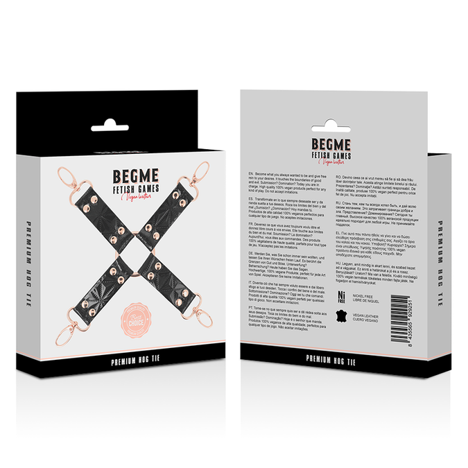 Begme – Black Edition Vegan Leather Hog Tie
