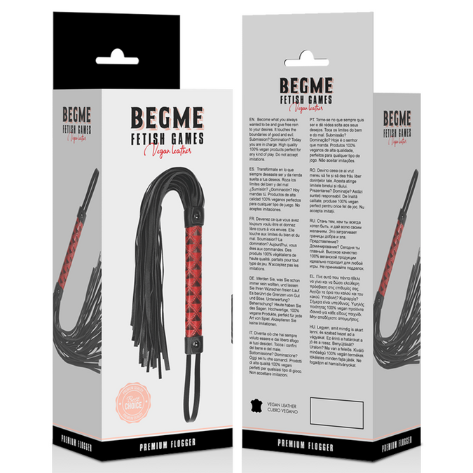 Begme – Rode Editie Vegan Leren Zweep