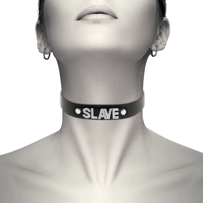 Coquette Chic Desire – Slave Vegan Leather Choker