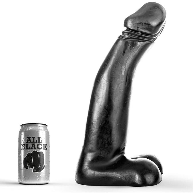 All Black – Realistischer Fisting Dildo Schwarz 29 cm