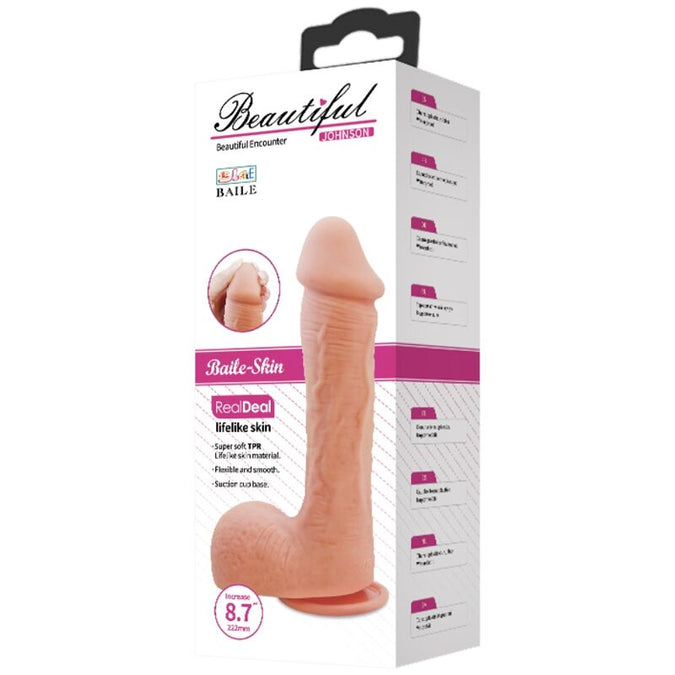 Pleasurements – Baile – Johnson Realistic Skin Dildo 22 Cm