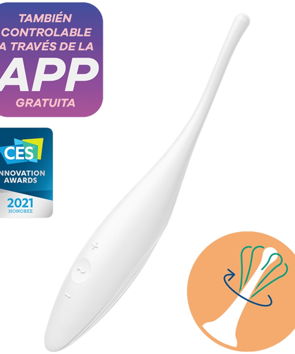 Satisfyer – Twirling Joy Clit Tip Vibrator White