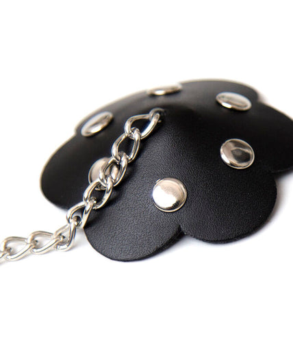 Ohmama Fetish – Blütenblatt-Nippelschild mit Kette